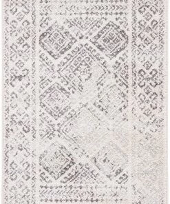 Modern Rugs And Decor Moroccan Boho Distressed Area Rug Ivory / Grey All Area Rugs And Runners