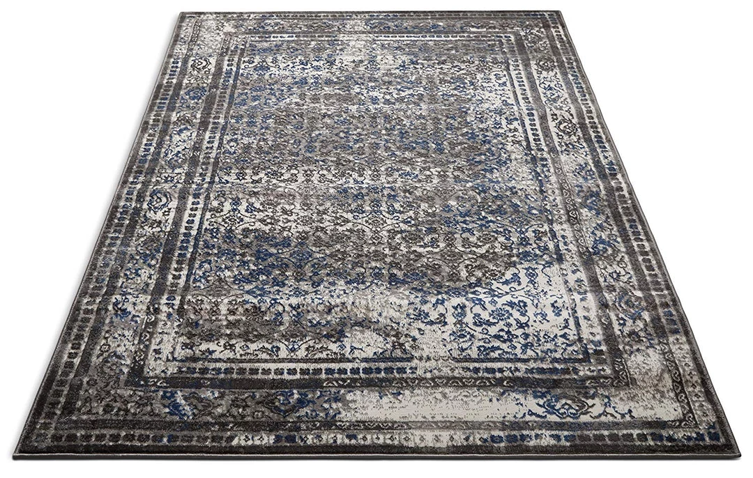 Well Woven Mante Grey & Blue Modern Sarouk Vintage Modern Distressed Persian Design Grey Blue Area Rug All Area Rugs And Runners 6 Well Woven Mante Grey & Blue Modern Sarouk Vintage Modern Distressed Persian Design Grey Blue Area Rug All Area Rugs And Runners
