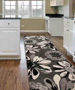 WRG Floral Gray Soft Area Rug All Area Rugs And Runners