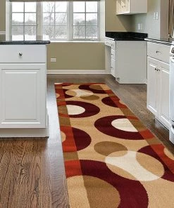 WRG Multi-Color Modern Circles Soft Area Rug All Area Rugs And Runners