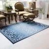 Modern Rugs And Decor Maples Rugs Pelham Vintage Runner Rug Non Slip Washable Navy/Grey All Area Rugs And Runners