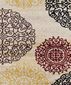 WRG All Area Rugs And Runners Floral Cream Brown Red Area Rugs 18 WRG All Area Rugs And Runners Floral Cream Brown Red Area Rugs