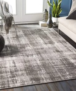 Artistic All Area Rugs And Runners Eustace Modern Abstract Soft Area Rug Charcoal