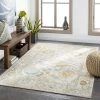 Artistic All Area Rugs And Runners Daphne Outdoor Medallion Soft Area Rug Ivory/Saffron