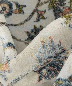 Unique Loom Atlas Blue Distressed Floral Oriental Pattern Area Rug All Area Rugs And Runners