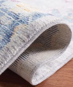 Safavieh Illusion Collection ILL703F Vintage Distressed Viscose Area Rug, Rose / Cream All Area Rugs And Runners