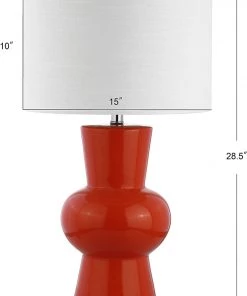 JONATHAN Julia Ceramic LED Table Lamp Coral Lamps