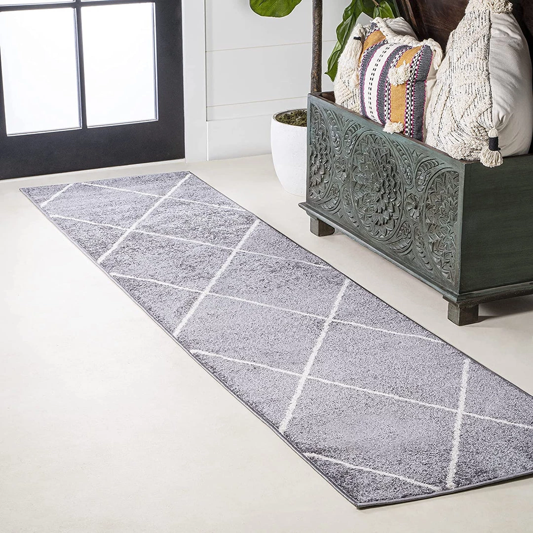 JONATHAN Y Minimalist Diamond Trellis Soft Area Rug Bedroom Kitchen Multi/White All Area Rugs And Runners 9 JONATHAN Y Minimalist Diamond Trellis Soft Area Rug Bedroom Kitchen Multi/White All Area Rugs And Runners