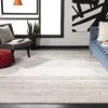 FAS All Area Rugs And Runners Ombre Ivory Silver Soft Area Rug