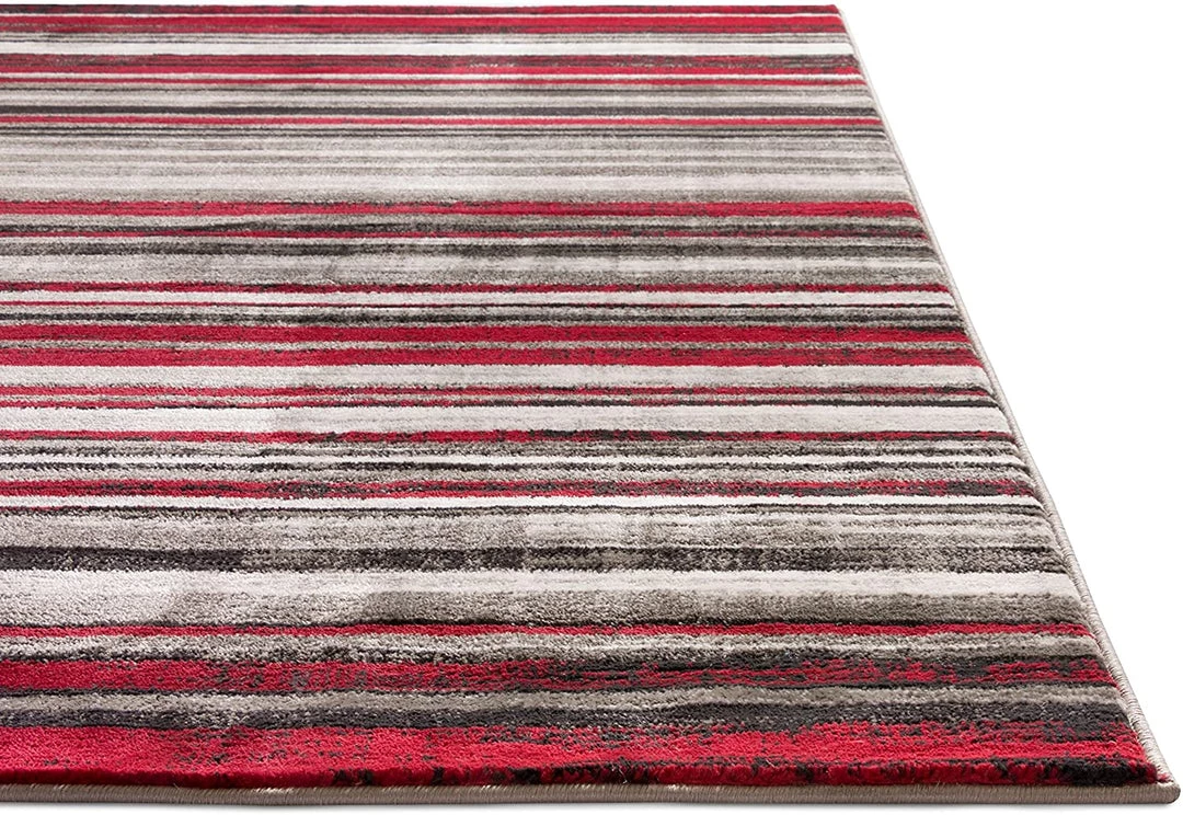 Well Woven All Area Rugs And Runners Modern Distressed Geo Stripes Red Area Rug 2 Well Woven All Area Rugs And Runners Modern Distressed Geo Stripes Red Area Rug