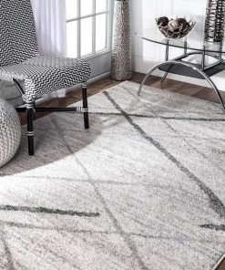 NL Stripes Light Gray Soft Area Rugs All Area Rugs And Runners