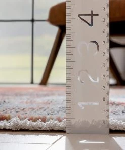 Ww Renni Multi Multi Red Blue Abstract Geometric Distressed Pattern Boho Area Rug