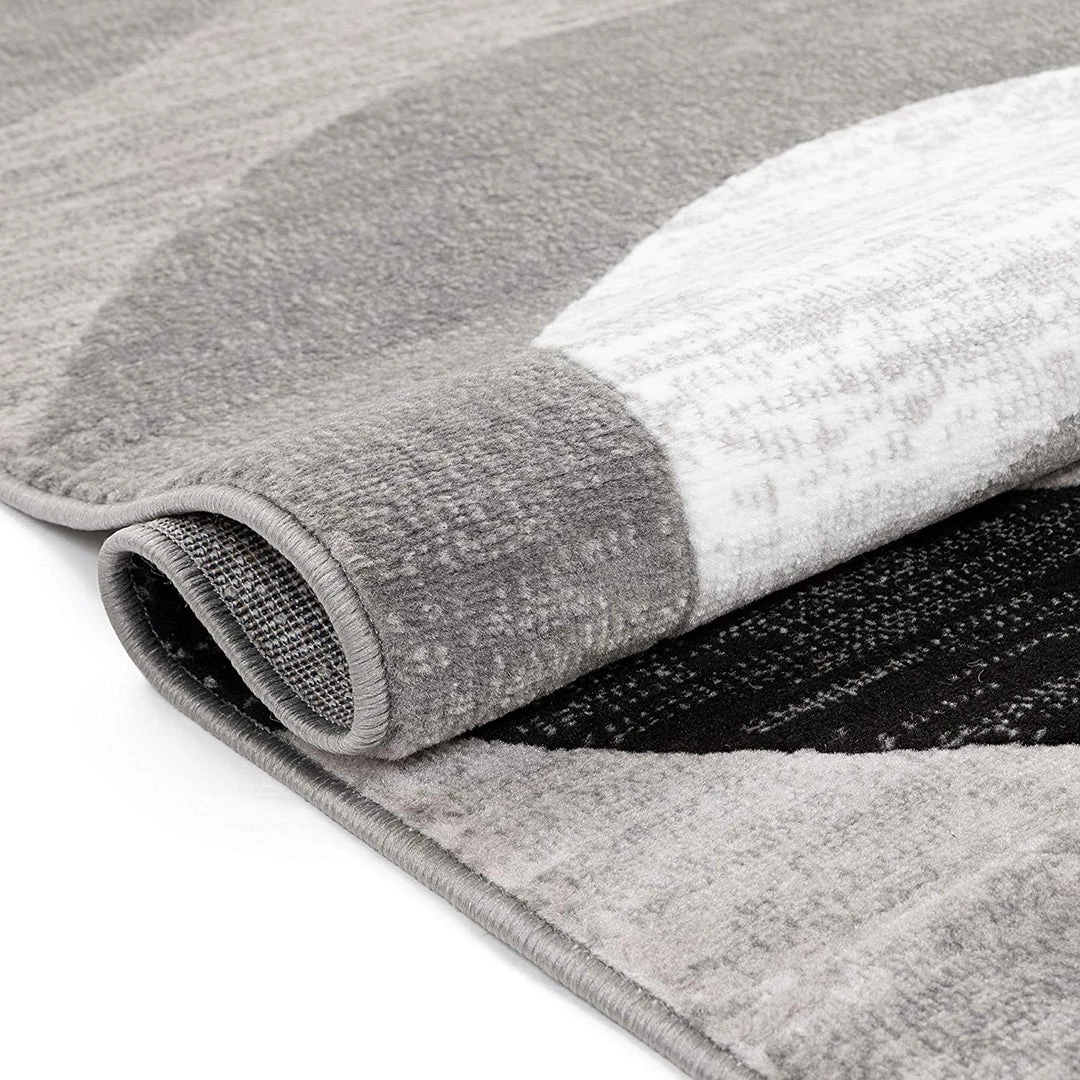 Well Woven Jackpot Grey Geometric Modern Casual Abstract Boxes Lines Circles Area Rug Plush Shed 7 Well Woven Jackpot Grey Geometric Modern Casual Abstract Boxes Lines Circles Area Rug Plush Shed