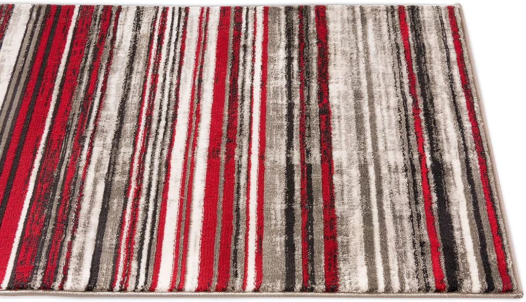 Well Woven All Area Rugs And Runners Modern Distressed Geo Stripes Red Area Rug 3 Well Woven All Area Rugs And Runners Modern Distressed Geo Stripes Red Area Rug