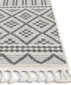 Well Woven Ventova Grey Tribal Geometric Runner Rug