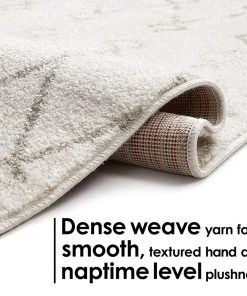 WW Trellis Ivory Distressed Lattice Area Rugs