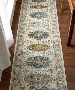Well Woven Novalie Ivory Patchwork Bohemian Medallion Pattern Area Rug