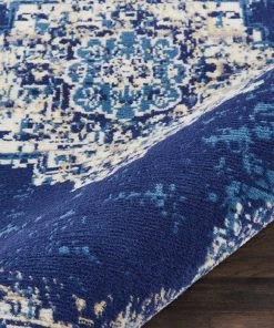 NOUR Navy Blue Distressed Persian Area Rugs All Area Rugs And Runners