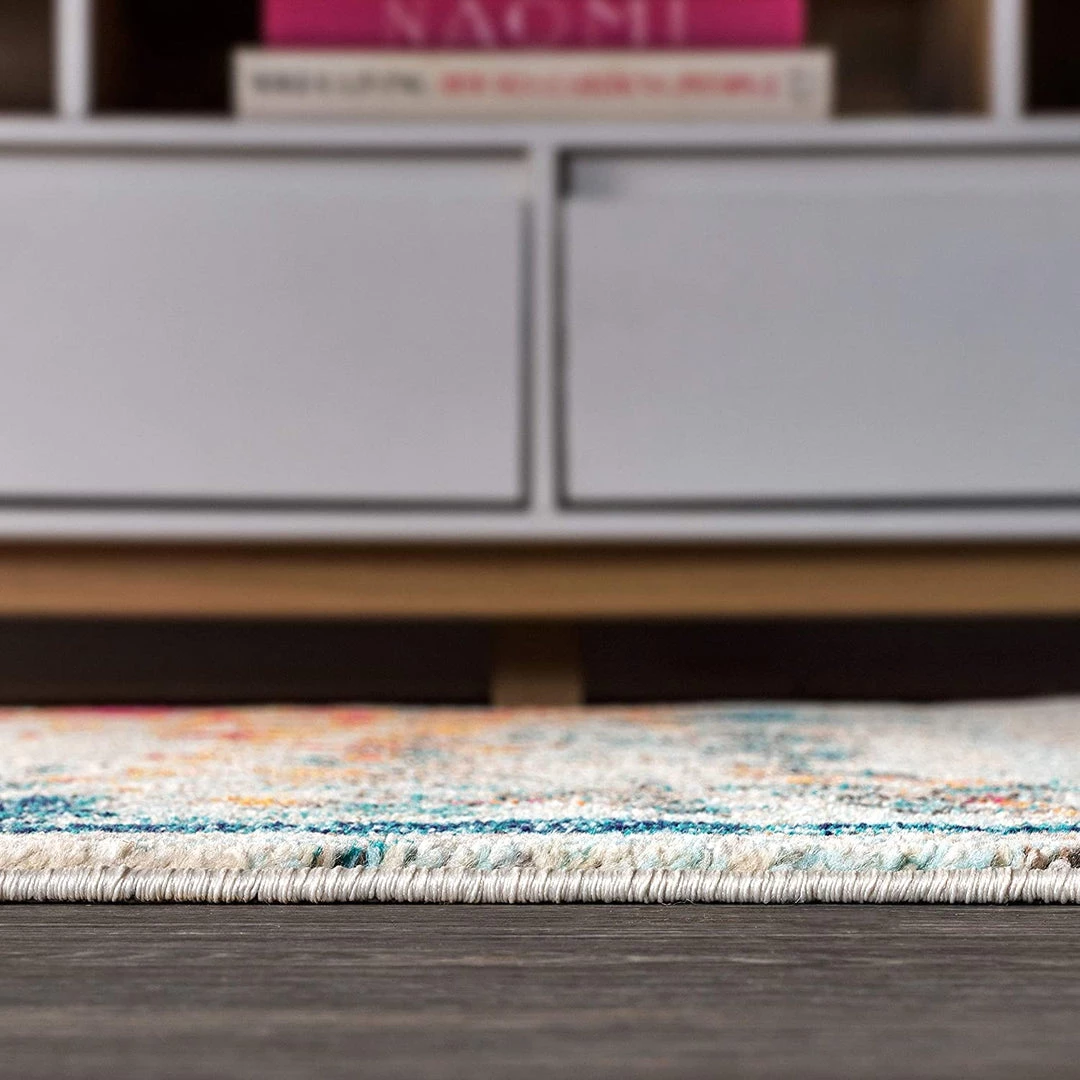 Jonathan All Area Rugs And Runners Contemporary Modern Abstract Brushstroke Cream/Blue Rug 9 Jonathan All Area Rugs And Runners Contemporary Modern Abstract Brushstroke Cream/Blue Rug