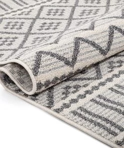Well Woven Ventova Grey Tribal Geometric Runner Rug