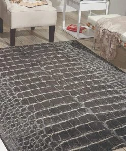 Modern Rugs And Decor Animal Print Modern Contemporary Charcoal Polyester Area Rug All Area Rugs And Runners