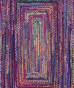 FAS Hand Braided Blue Soft Area Rugs All Area Rugs And Runners