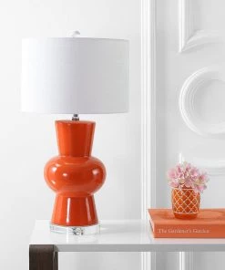 JONATHAN Julia Ceramic LED Table Lamp Coral Lamps