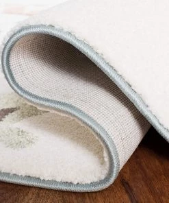 Safavieh All Area Rugs And Runners Carousel Kids Collection CRK120A Animal Nursery Playroom Area Rug,Ivory