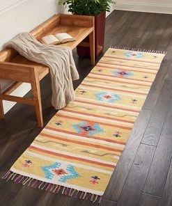 Modern Rugs And Decor Tribal Soft Area Rug Yellow