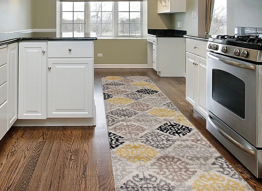 WRG All Area Rugs And Runners Cream Yellow Black Area Rugs 7 WRG All Area Rugs And Runners Cream Yellow Black Area Rugs