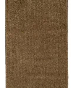 Ottomanson Softy Solid Non-Slip Kitchen/Bath Rug Camel