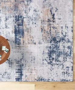 Adiva Rugs Machine Washable Area Rugs, Persian Vintage Medallion Boho Rug For Living Room Rugs - Stain Resistant & Non-Slip All Area Rugs And Runners