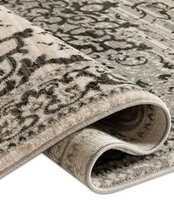 Well Woven Coverly Grey & Beige Vintage Medallion Traditional Persian Oriental Plush Shed 9 Well Woven Coverly Grey & Beige Vintage Medallion Traditional Persian Oriental Plush Shed