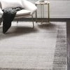 FAS Contemporary Bordered Soft Light Gray Area Rug All Area Rugs And Runners