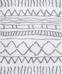 Modern Rugs And Decor Renata Moroccan Shag Runner Rug, Grey 9 Modern Rugs And Decor Renata Moroccan Shag Runner Rug, Grey