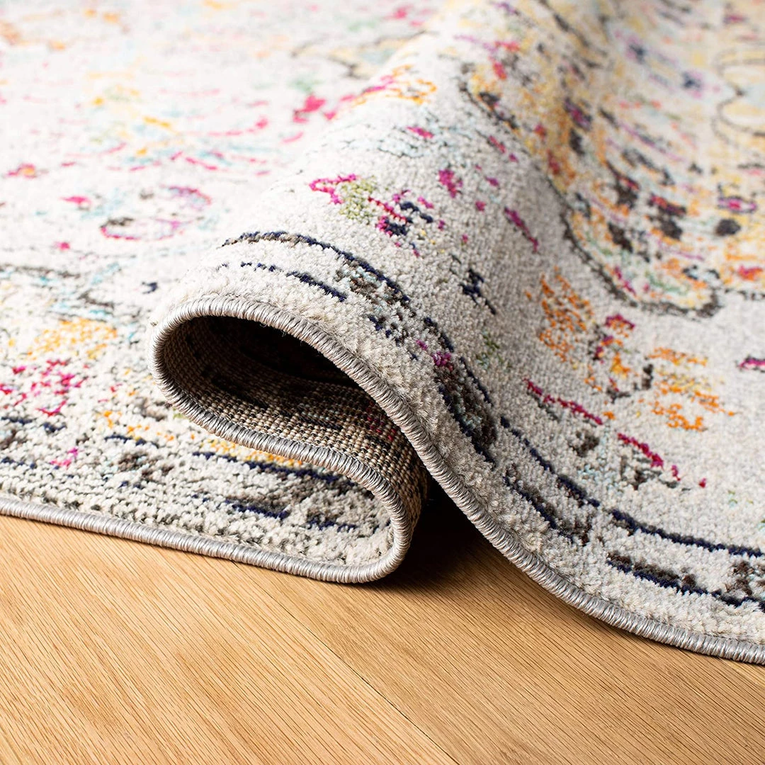 Safavieh Madison Collection Boho Chic Medallion Distressed Grey / Gold 5 Safavieh Madison Collection Boho Chic Medallion Distressed Grey / Gold