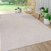 Jonathan All Area Rugs And Runners Jazz High-Low Pile Art Deco Geometric Indoor/Outdoor Beige Area Rug