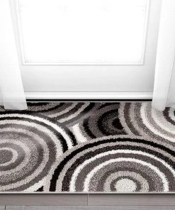 WW All Area Rugs And Runners Abstract Grey Black Circles Area Rugs 10 WW All Area Rugs And Runners Abstract Grey Black Circles Area Rugs