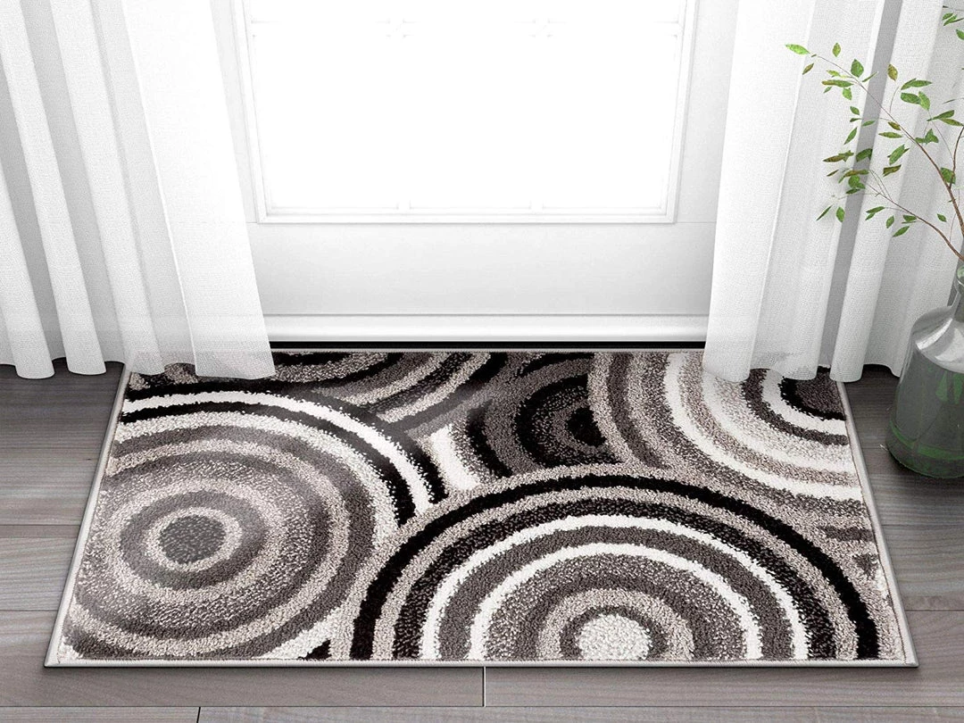 WW All Area Rugs And Runners Abstract Grey Black Circles Area Rugs 5 WW All Area Rugs And Runners Abstract Grey Black Circles Area Rugs