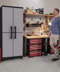 Modern Rugs And Decor Home Garage Storage Cabinet With Doors And Shelves Furniture