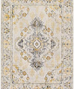 Artistic Delney Yellow Soft Area Rug