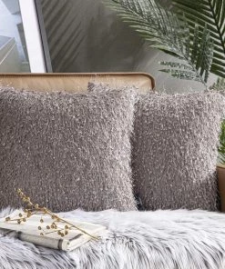 Modern Rugs And Decor Pack Of 2 Shiny Tassel With Flakes Throw Pillow Covers Luxurious Velvet Series Decorative Pillowcases Cushion Cover Luxurious Rugs