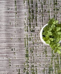 Unique Loom Outdoor Modern Collection Distressed Gradient Transitional Green Area Rug All Area Rugs And Runners