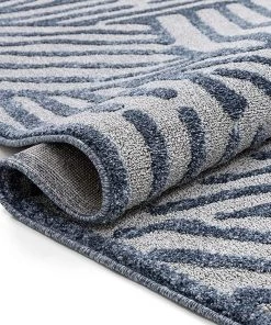 Well Woven Gizelda Blue Geometric Lines Pattern Area Rug All Area Rugs And Runners