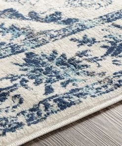 Artistic Delney Blue Soft Area Rug Navy