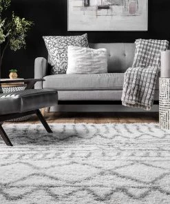 Modern Rugs And Decor Renata Moroccan Shag Runner Rug, Grey 10 Modern Rugs And Decor Renata Moroccan Shag Runner Rug, Grey