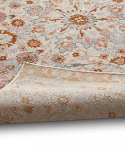 WW Vintage Floral Medallion Gray/Grey Copper Area Rugs All Area Rugs And Runners