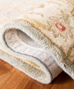 Modern Rugs And Decor Handmade Traditional Oriental Premium Wool Area Rug, Grey Blue / Beige