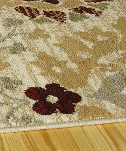 SUP All Area Rugs And Runners Beautiful Floral Camel Area Rug