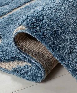 FAS Premium Swirl Thick Plush Light Blue/cream Area Shag Rug 16 FAS Premium Swirl Thick Plush Light Blue/cream Area Shag Rug